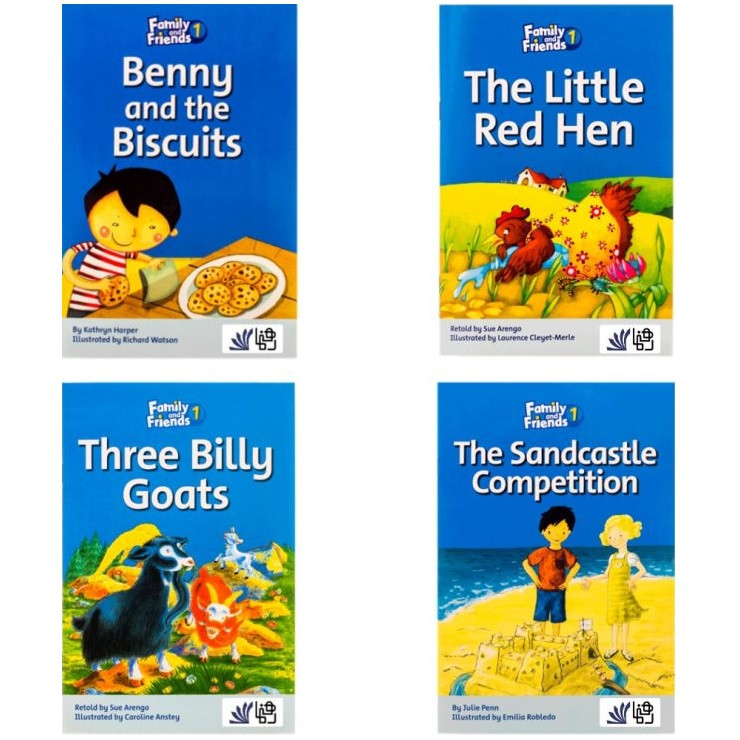 کتاب Family and Friends Readers 1 اثر جمعی از نویسندگان انتشارات Oxford چهار جلدی