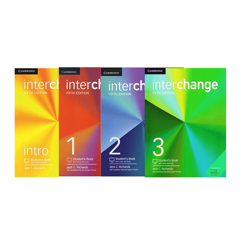 کتاب Interchange اثر جمعی از نویسندگان انتشارات Cambridge چهار جلدی