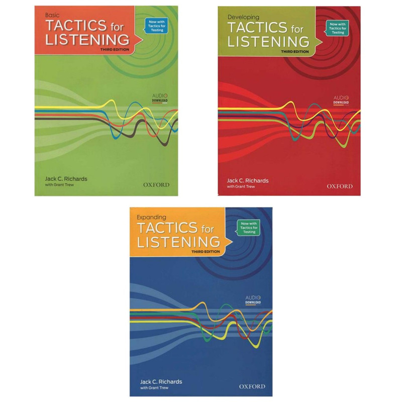 کتاب Tactics for Listening 3rd اثر Jack C. Richards انتشارات اکسفورد 3جلدی