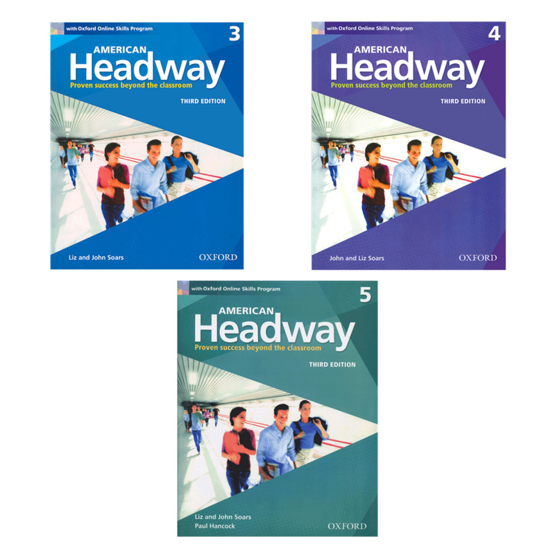 کتاب American Headway 3rd 3-6 اثر Liz and John Soars انتشارات آکسفورد 3 جلدی