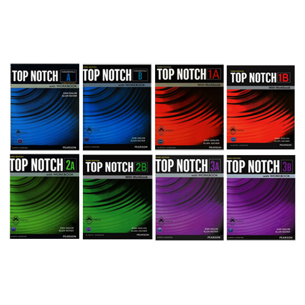 کتاب Top Notch اثر Joan Saslow And Allen Ascher انتشارات اشتیاق نور 8 جلدی