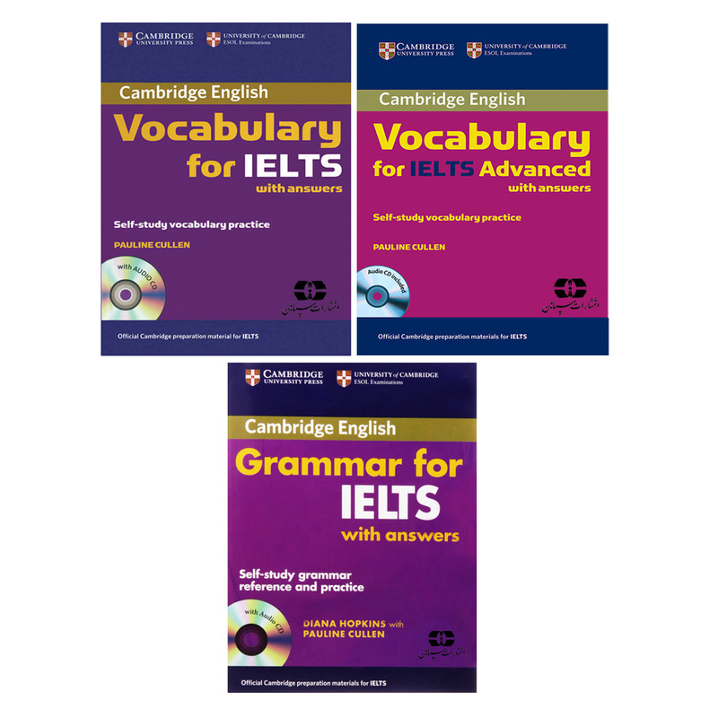 کتاب Grammar And Vocabulary For IELTS اثر Diana Hopkins And Pauline Cullen انتشارات سپاهان 3 جلدی