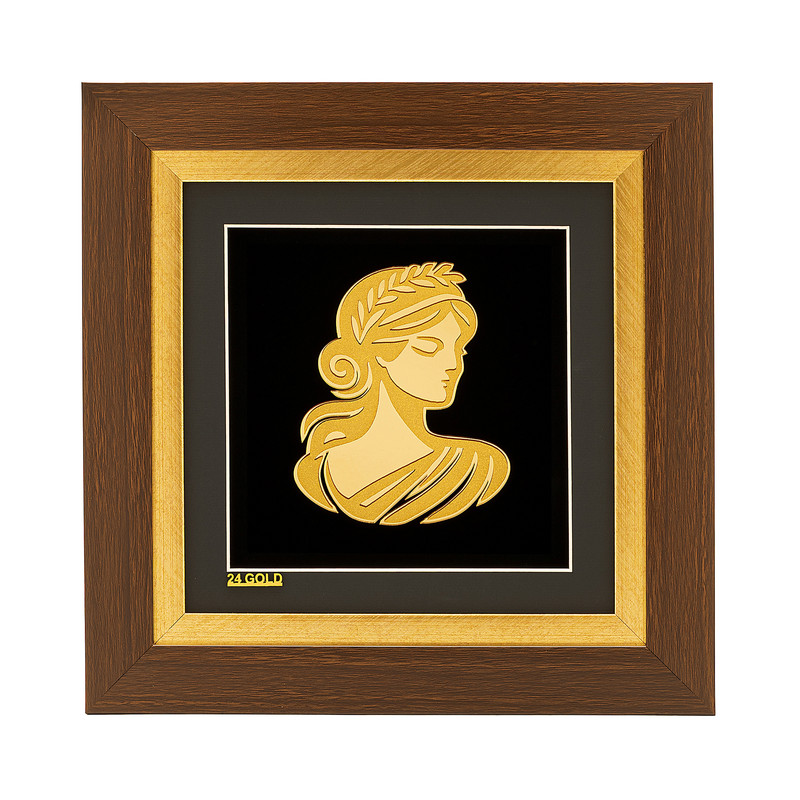 تابلو طلاکوب آلتین هنر مدل فرشته نماد ماه شهریور