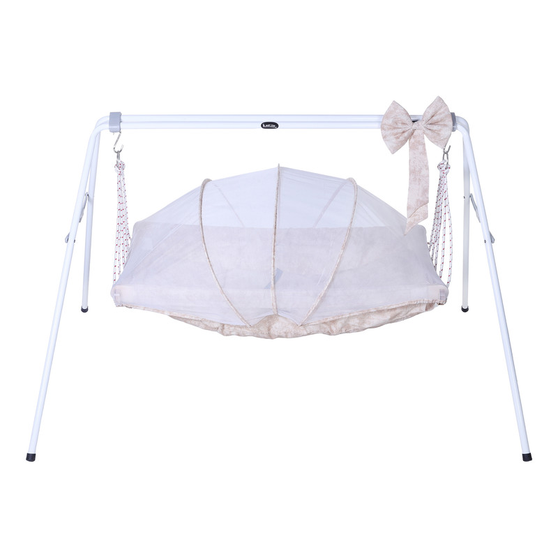 گهواره سنتی نوزاد مدل پاپیون به همراه پشه بند