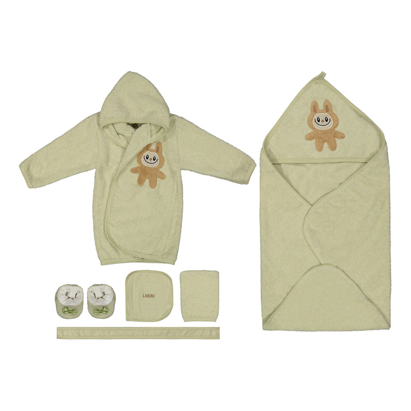 ست 5 تکه حوله نوزادی بلیکا مدل لبوبو