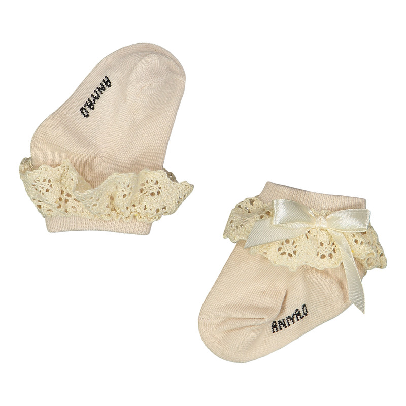 جوراب ساق کوتاه نوزادی آنیا مدل 005