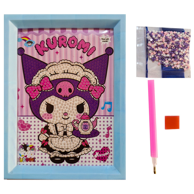 بازی آموزشی مدل ساخت تابلو نقاشی الماسی قاب دار طرح کورومی m3