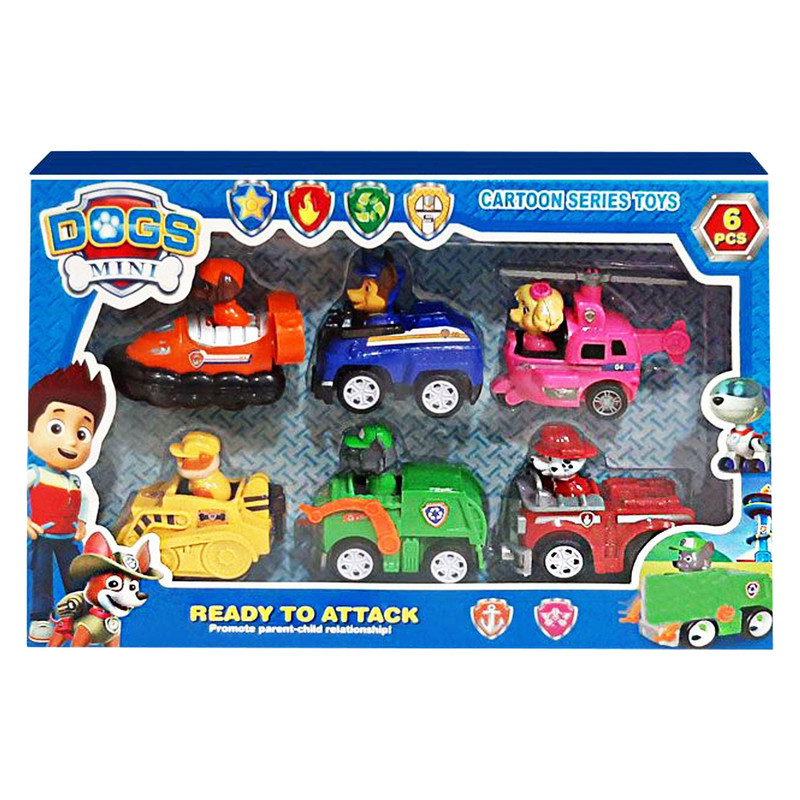ماشین بازی مدل سگ های نگهبان مجموعه 6 عددی