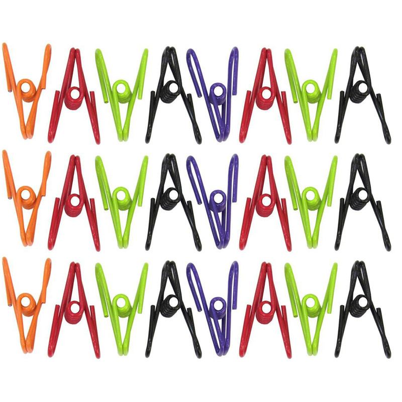 گیره لباس مدل رنگی بسته 24 عددی