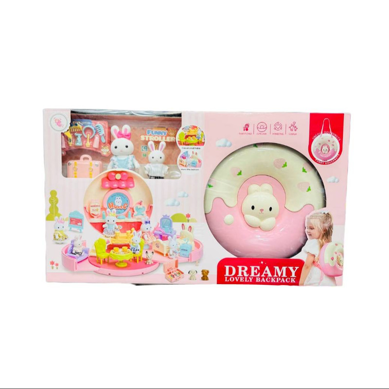 اسباب بازی مدل خانه خرگوش طرح کیف دوناتی