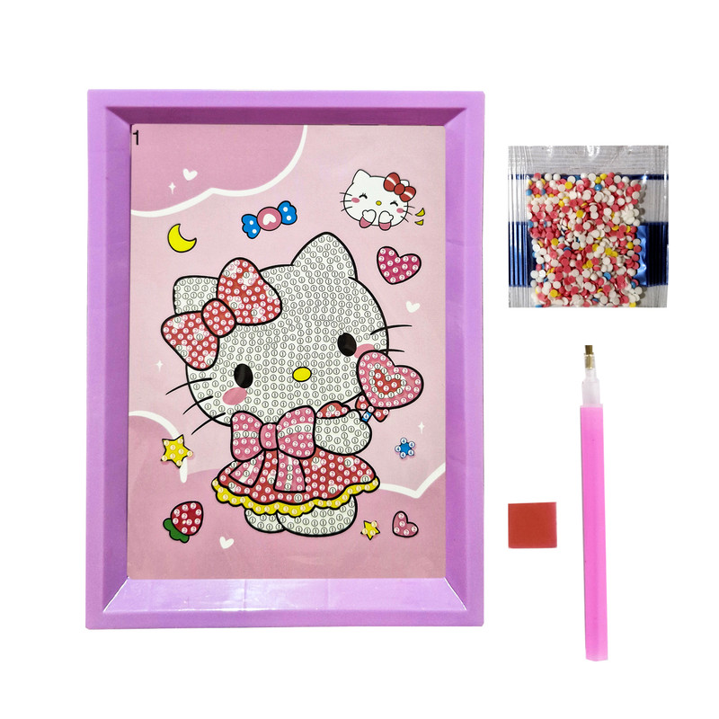 بازی آموزشی مدل ساخت تابلو نقاشی الماسی قاب دار کد 020