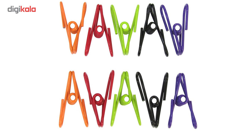 گیره لباس مبتکر مدل GIRL309 بسته 10 عددی