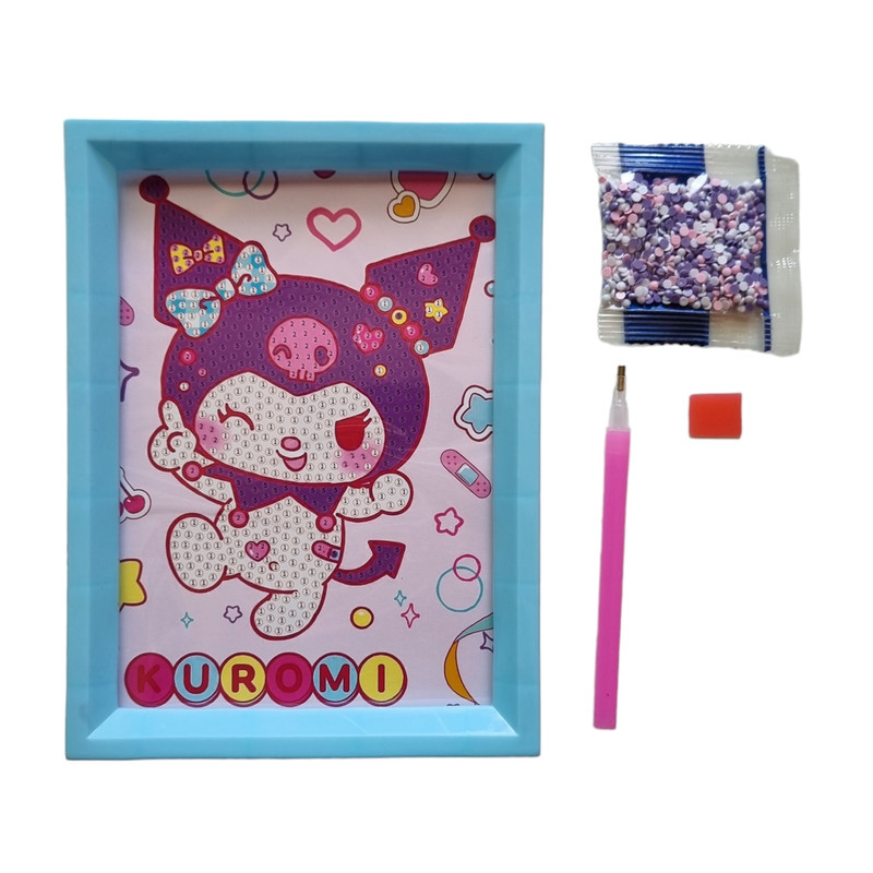 بازی آموزشی مدل ساخت تابلو نقاشی الماسی قاب دار طرح کرومی03