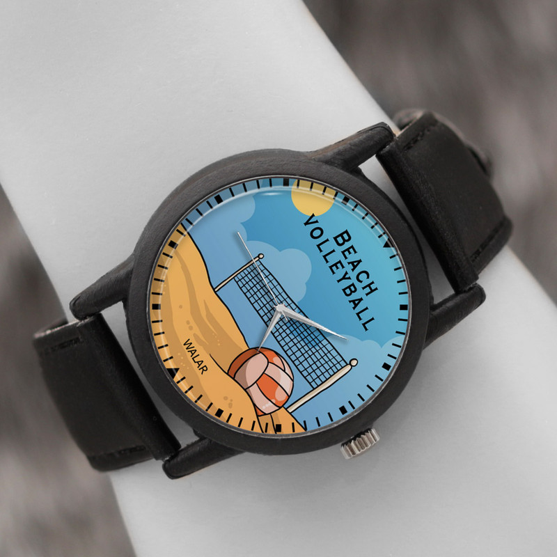 ساعت مچی عقربه ای والار طرح والیبال ساحلی کد LF2498