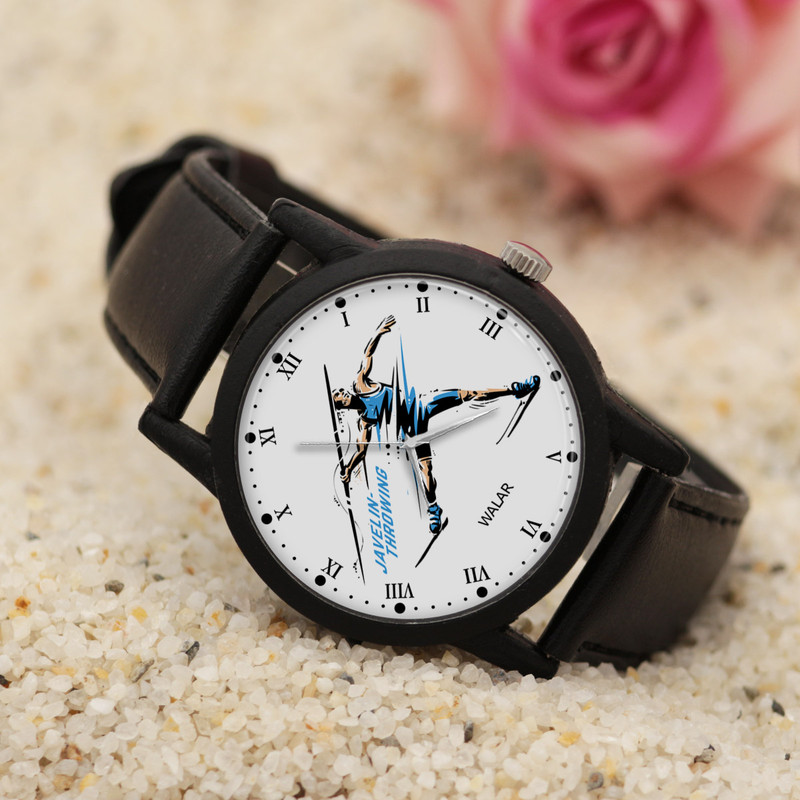 ساعت مچی عقربه ای مردانه والار طرح پرتاب نیزه کد LF2395