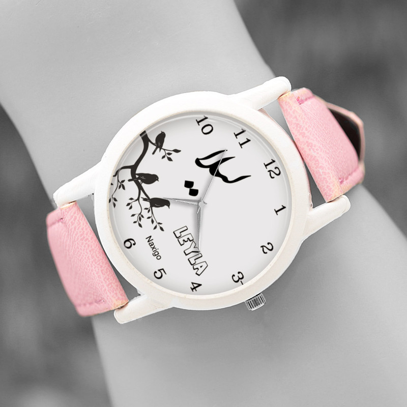 ساعت مچی عقربه ای زنانه ناکسیگو طرح لیلا کد LF3500