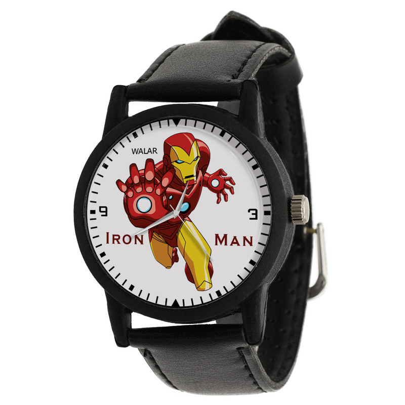 ساعت مچی عقربه ای والار طرح آیرون من کد LF2317