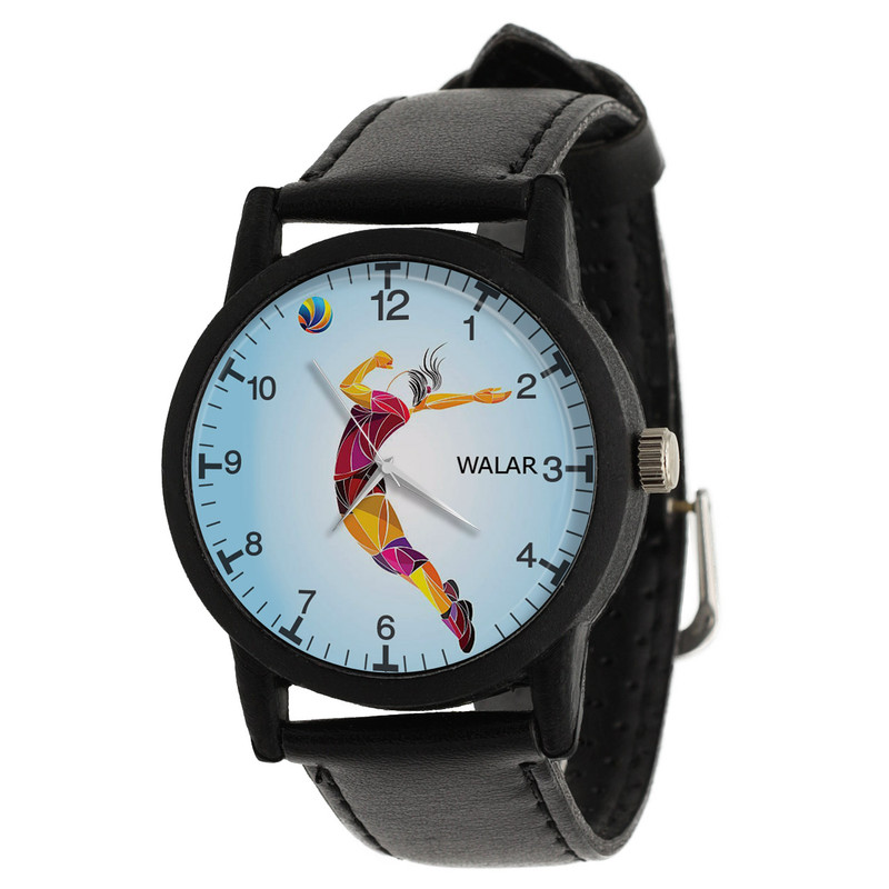 ساعت مچی عقربه ای زنانه والار طرح والیبال کد LF2747