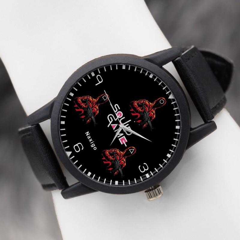 ساعت مچی عقربه ای ناکسیگو مدل Squid Game کد LF4929