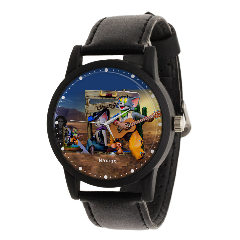 ساعت مچی عقربه ای ناکسیگو مدل Tom and Jerry COWBOY UP کد LF14050