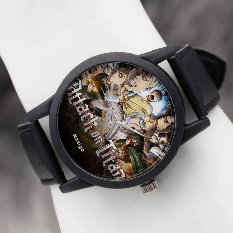 ساعت مچی عقربه ای ناکسیگو مدل انیمه اتک آن تایتان کد LF6812