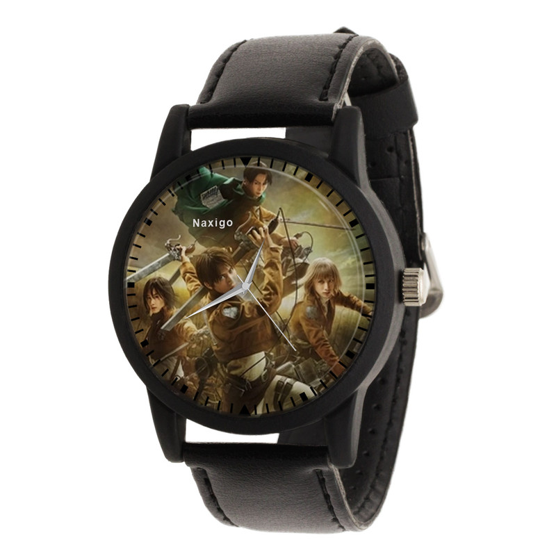 ساعت مچی عقربه ای ناکسیگو مدل انیمه Attack on Titan کد LF6815
