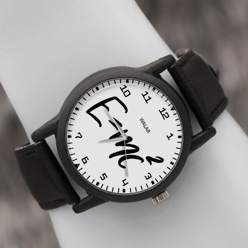 ساعت مچی عقربه ای والار طرح انیشتین کد LF2437