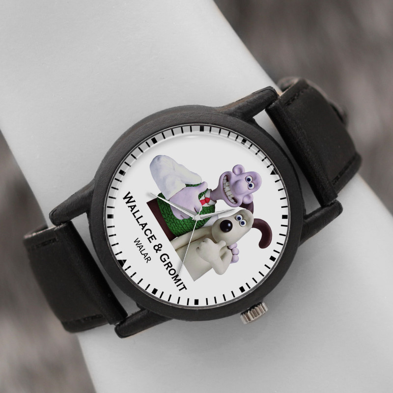 ساعت مچی عقربه ای زنانه و مردانه والار طرح والاس و گرومیت کد LF2032