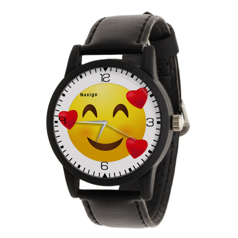 ساعت مچی عقربه ای ناکسیگو مدل ایموجی کد LF11685