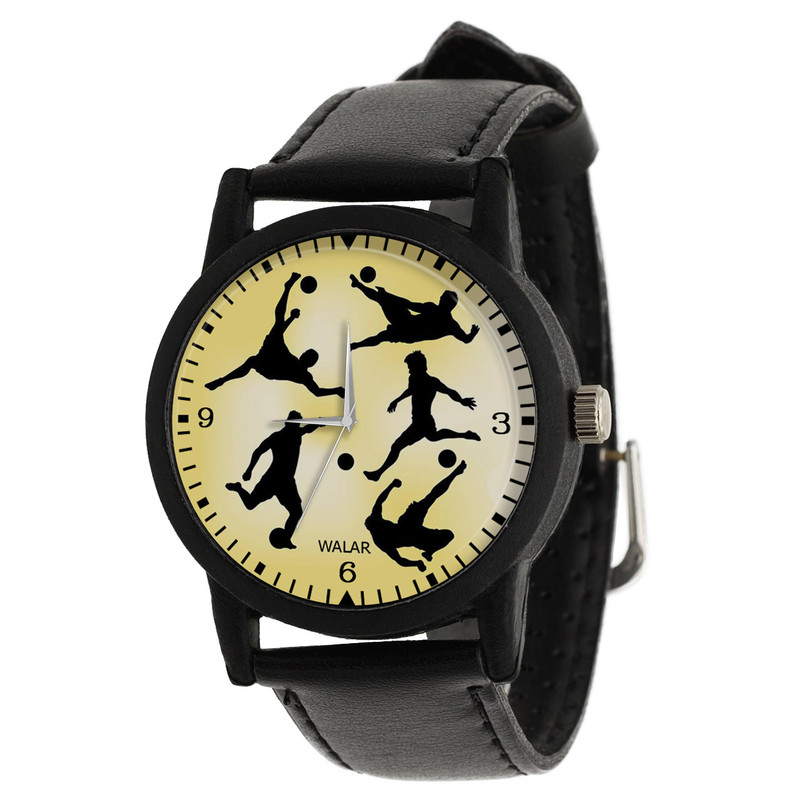 ساعت مچی عقربه ای مردانه والار طرح فوتبالیست کد LF2554