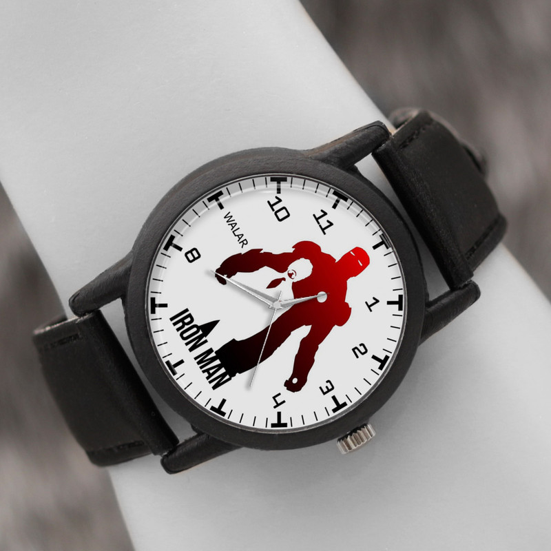 ساعت مچی عقربه ای زنانه و مردانه والار طرح آیرون من کد LF2315