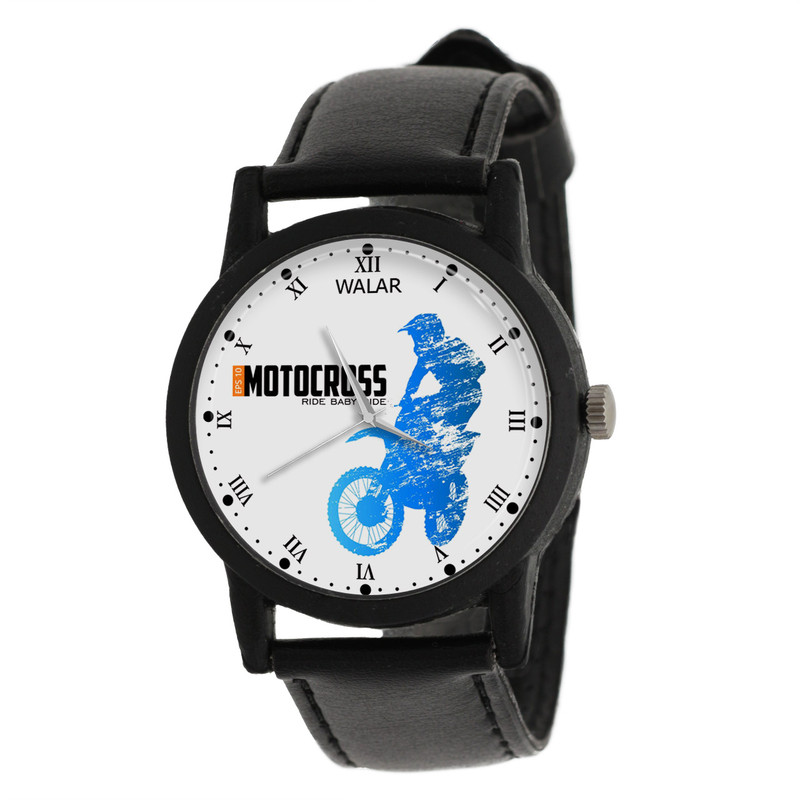 ساعت مچی عقربه ای والار طرح موتور سواری کد LF2259