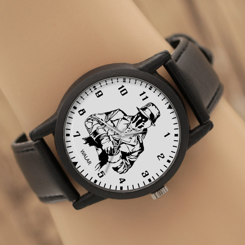 ساعت مچی عقربه ای زنانه و مردانه والار طرح رورسچاچ کد LF2273