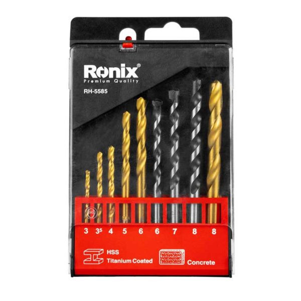  مجموعه 9 عددی مته رونیکس مدل RON-5585