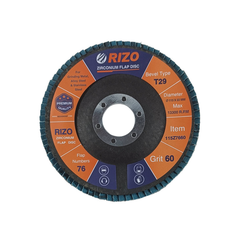 سنباده ریزو مدل فلاپ دیسک P60 سایز 115 میلیمتر