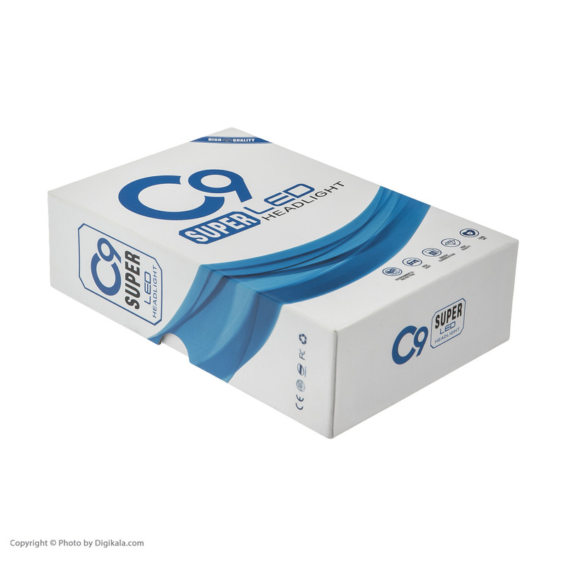 لامپ هدلایت خودرو سی 9 مدل H7 بسته 2 عددی 