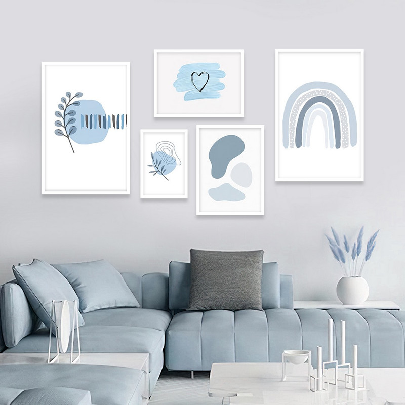 تابلو بکلیت مدل طرح مینیمال ابی W-1095 مجموعه 5 عددی