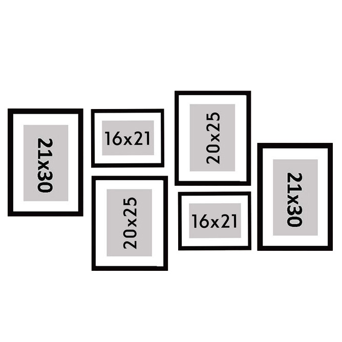 قاب عکس بکلیت مدل پاسپارتو 215-41 مجموعه 6 عددی