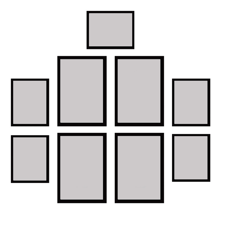 قاب عکس بکلیت مدل 215-25 مجموعه 9 عددی