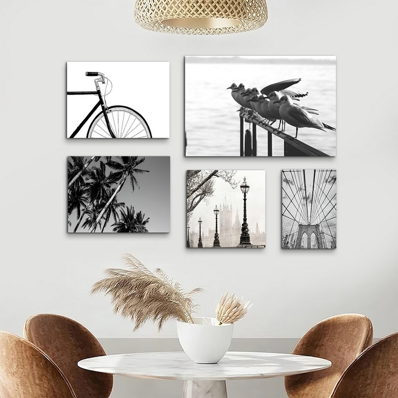 تابلو شاسی بکلیت طرح دکوراتیو اداری و طبیعت مدل SH-1022 مجموعه 5 عددی