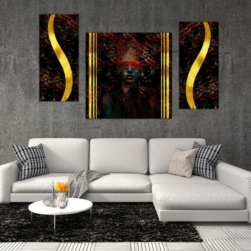 تابلو شاسی بکلیت طرح مدرن مدل SH-475 مجموعه 3 عددی