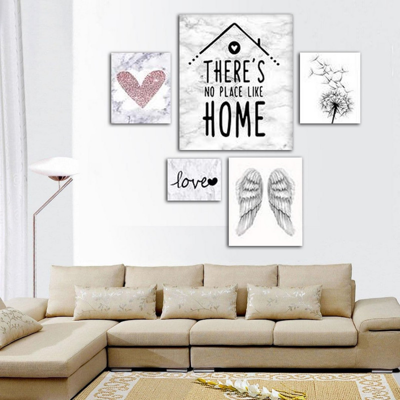 تابلو شاسی بکلیت طرح خانه و آرامش مدل SH-318 مجموعه 5 عددی