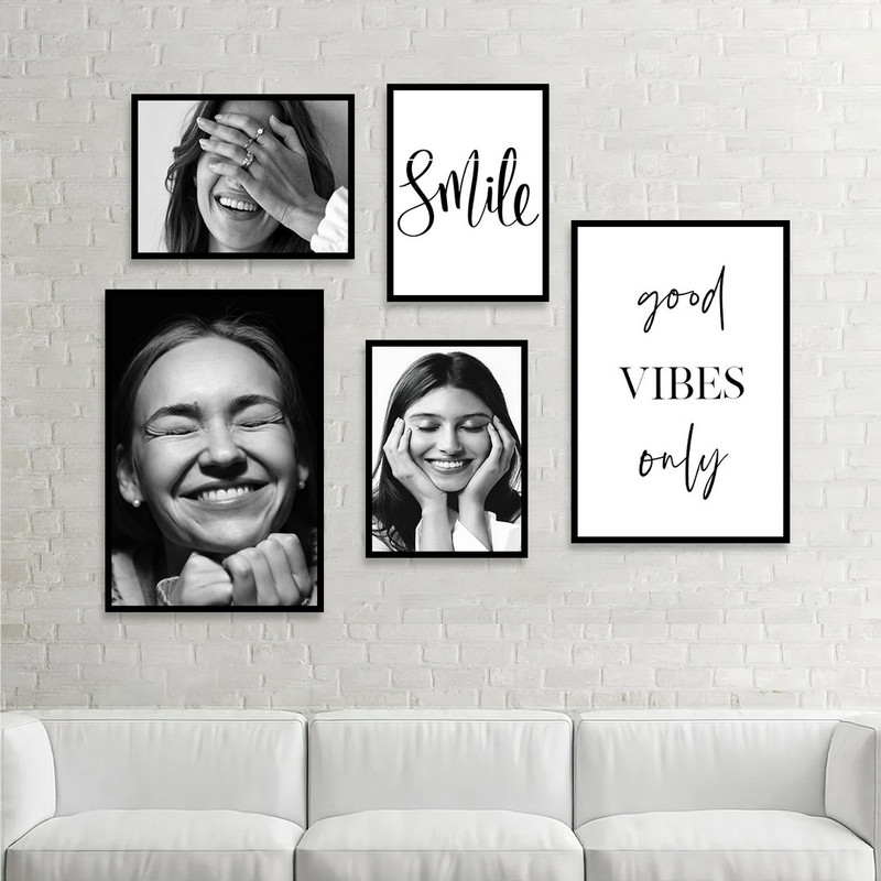 تابلو بکلیت مدل طرح مطب دندانپزشکی و لبخند B-1085 مجموعه 5 عددی