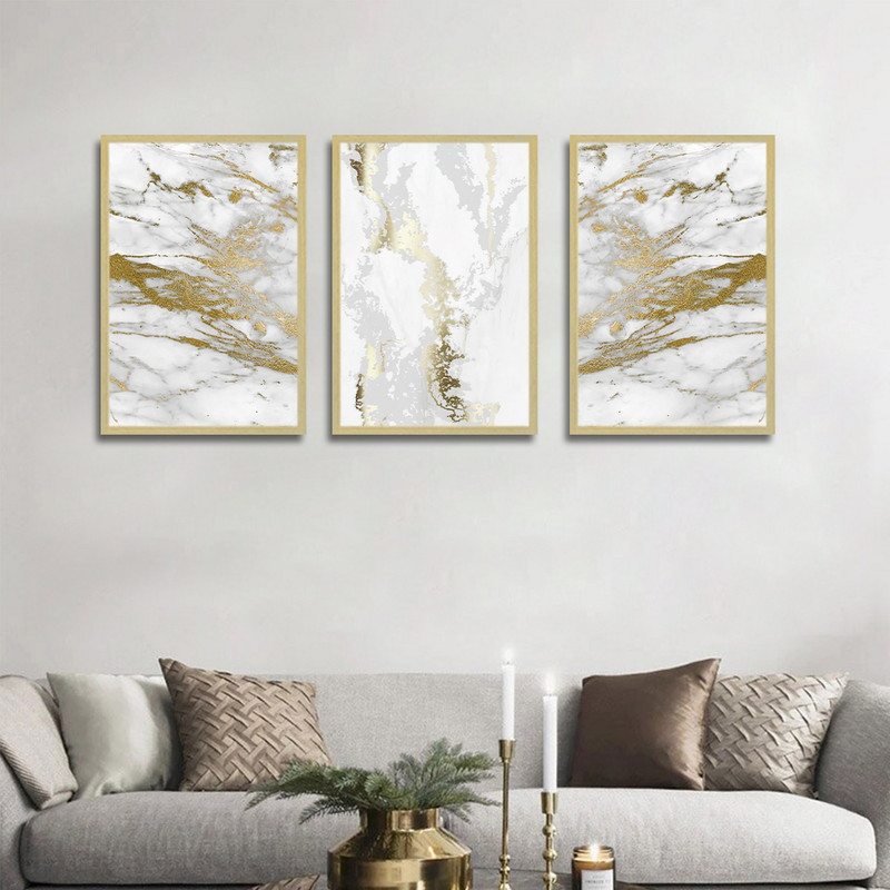 تابلو بکلیت طرح مدرن سنگ مدل BE-1729 مجموعه 3 عددی