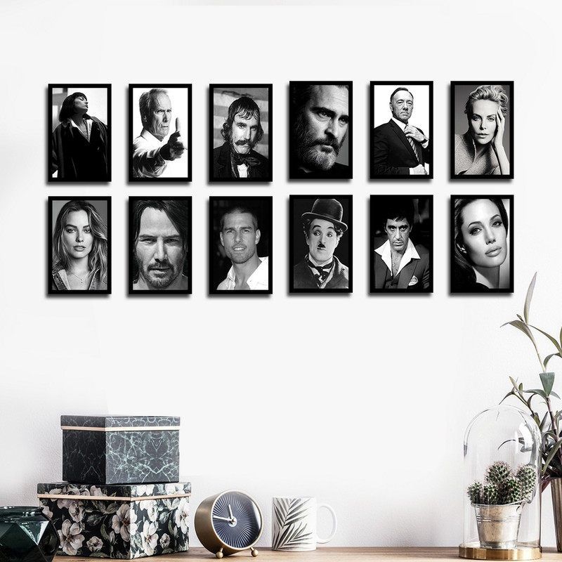 تابلو بکلیت طرح مشاهیر سینمای جهان مدل B-1716 مجموعه 12 عددی