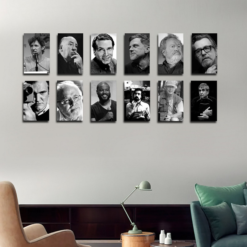 تابلو شاسی بکلیت طرح مشاهیر سینمای جهان مدل SH-1738 مجموعه 12 عددی