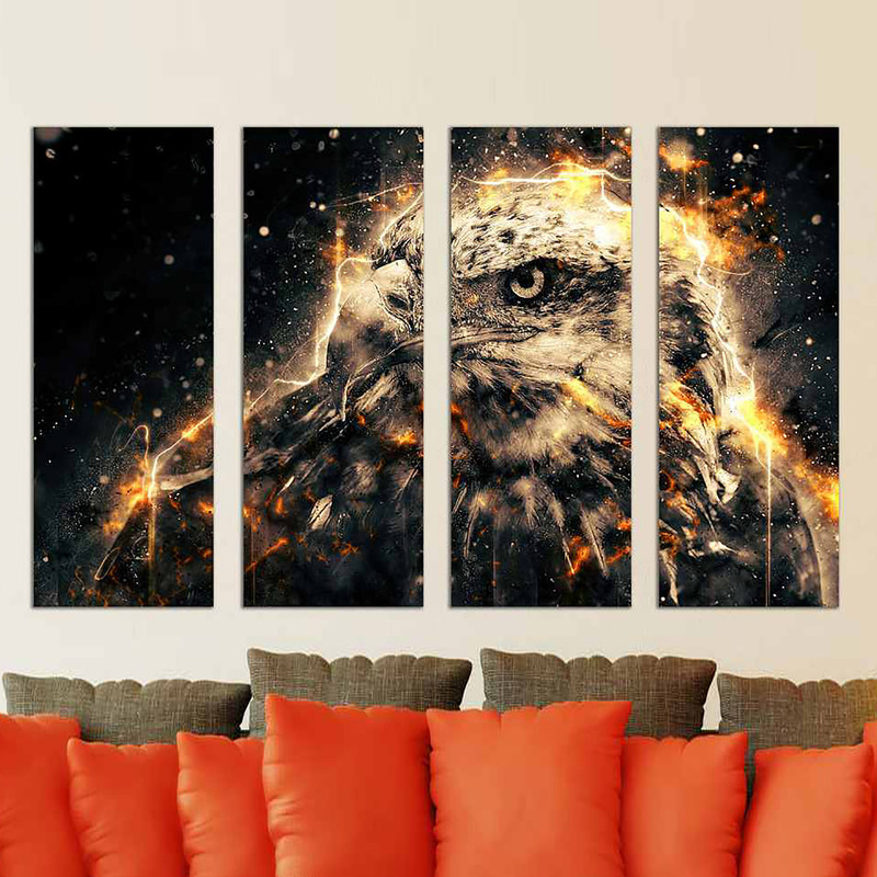 تابلو شاسی بکلیت طرح عقاب مدل 249 مجموعه 4 عددی