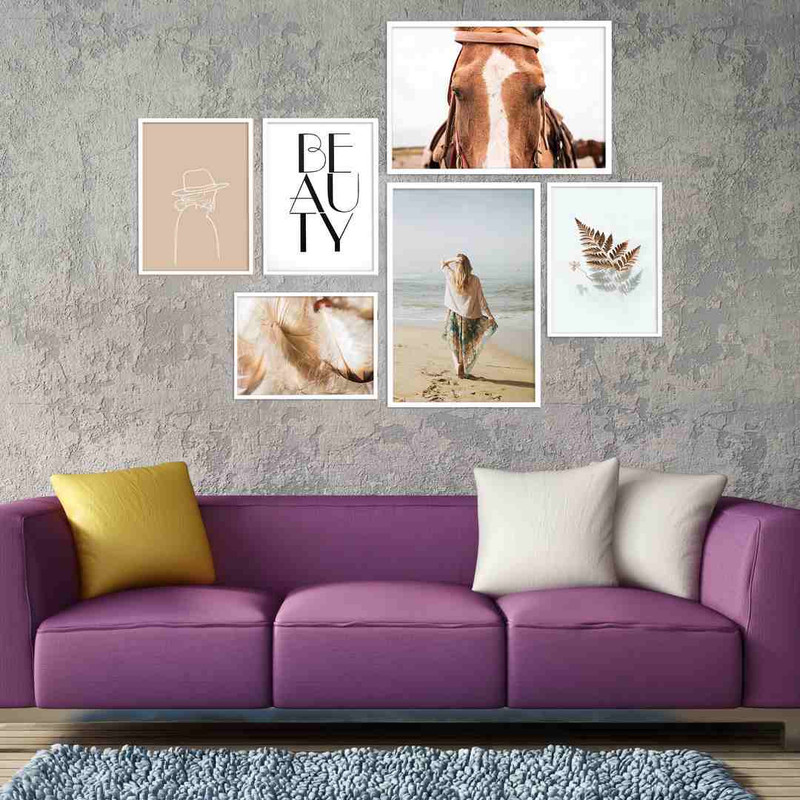 تابلو بکلیت طرح زندگی مدل W-394 مجموعه 6 عددی