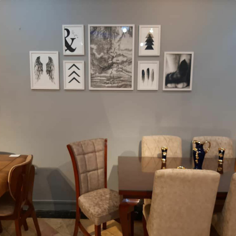 تابلو بکلیت طرح پرواز مدل دکوراتیو W-273 مجموعه 7 عددی