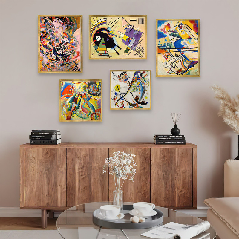 تابلو بکلیت طرح مینیمال کلاسیک مدل T-681 مجموعه 5 عددی